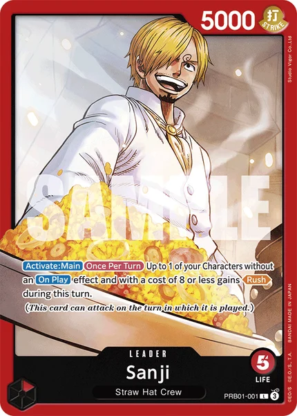 Sanji PRB01-001 One Piece Card Game PRB-01