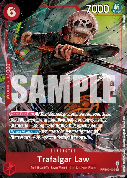 Trafalgar Law PRB02-002_p1 One Piece Card Game PRB-02