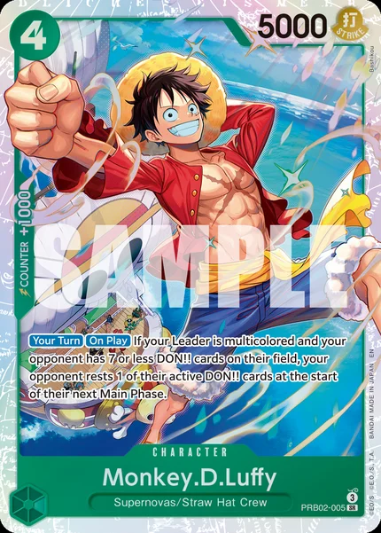 Monkey.D.Luffy PRB02-005 One Piece Card Game PRB-02