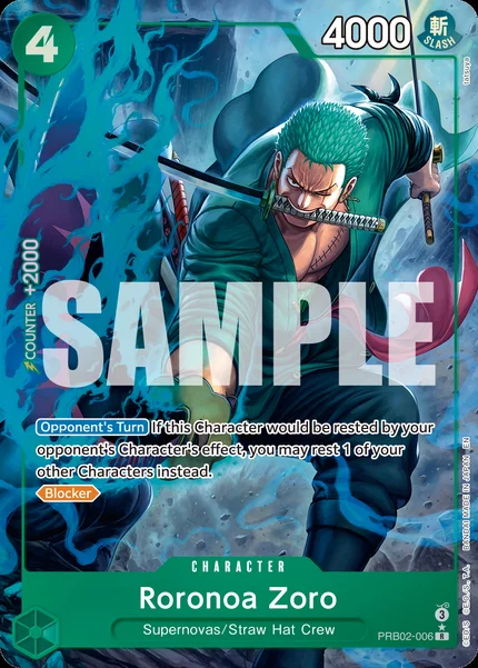 Roronoa Zoro PRB02-006_p1 One Piece Card Game PRB-02