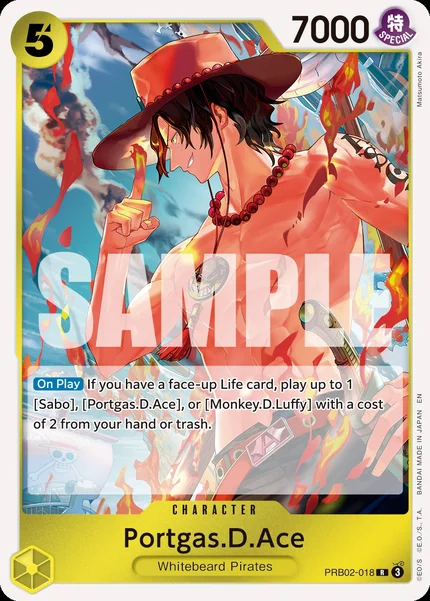 Portgas.D.Ace PRB02-018 One Piece Card Game PRB-02