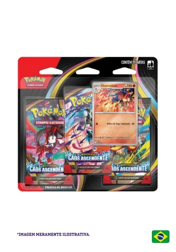 (PT-BR) Blister Triplo Megaevolução 4 - Caos Ascendente - Charmeleon