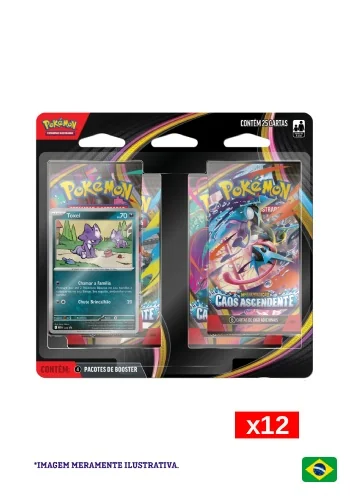 (PT-BR) Kit com 12 Blister Quádruplo - Megaevolução 4 - Caos Ascendente
