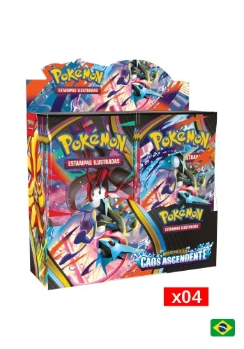 (PT-BR) Kit com 4 Caixa de Booster - Megaevolução 4 - Caos Ascendente