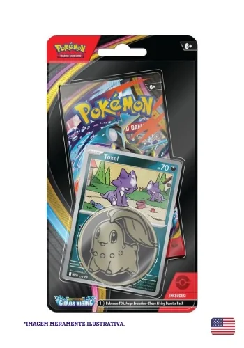 (ING) Blister Unitário Checklane - Megaevolução 4 - Caos Ascendente - Toxel