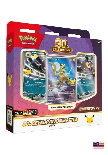 (ING) Baralho Pré Construído - Baralho Batalha de Celebração de 30 Anos - Umbreon ex