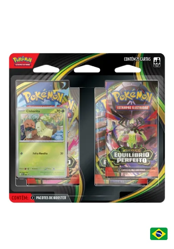 (PT-BR) Blister Quádruplo Megaevolução 3 - Equilíbrio Perfeito - Chikorita