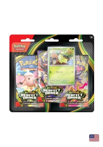 (ING) Blister Triplo Megaevolução 3 - Equilíbrio Perfeito - Chikorita