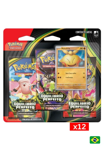(PT-BR) Kit com 12 Blister Triplo - Megaevolução 3 - Equilíbrio Perfeito