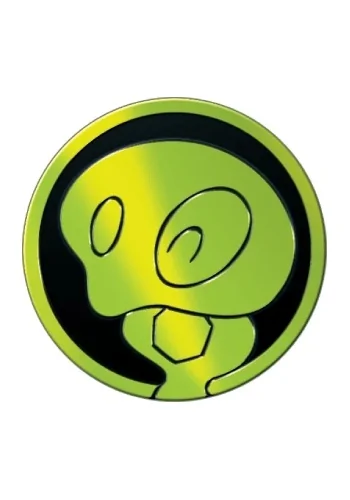 Moeda Colecionável Jumbo Coleção Treinador Avançado Equilibrio Perfeito - Zygarde Cell - Verde