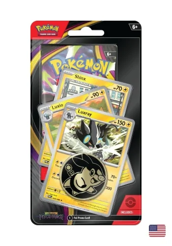 (ING) Blister Unitário Checklane Premium - Megaevolução 5 - Escuridão Absoluta - Luxray