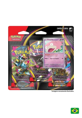(PT-BR) Blister Triplo Megaevolução 5 - Escuridão Absoluta - Slowpoke