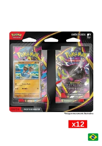 (PT-BR) Kit com 12 Blister Quádruplo - Megaevolução 5 - Escuridão Absoluta