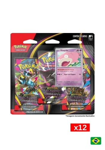 (PT-BR) Kit com 12 Blister Triplo - Megaevolução 5 - Escuridão Absoluta