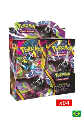(PT-BR) Kit com 4 Caixa de Booster - Megaevolução 5 - Escuridão Absoluta