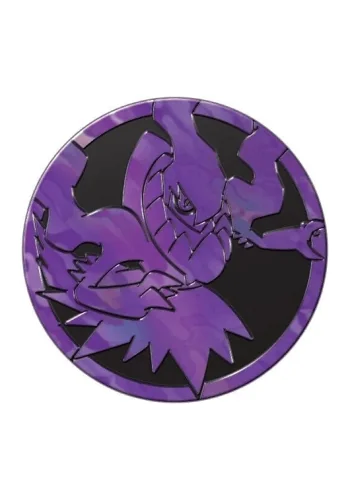 Moeda Colecionável Média Coleção Treinador Avançado Escuridão Absoluta - Darkrai - Roxo
