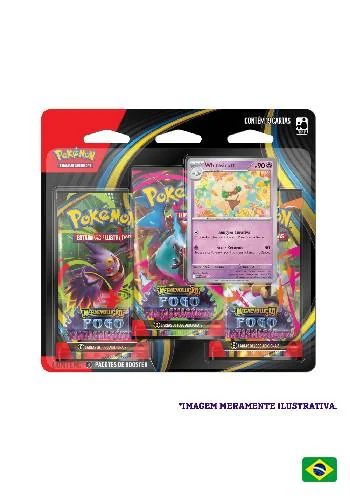 (PT-BR) Blister Triplo Megaevolução 2 - Fogo Fantasmagórico - Whimsicott