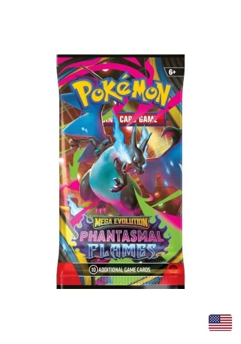 (ING) Booster Avulso - Megaevolução 2 - Fogo Fantasmagórico