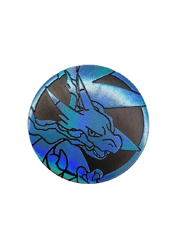 Moeda Colecionável Média Coleção Treinador Avançado Fogo Fantasmagórico - Azul