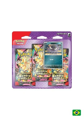 (PT-BR) Blister Triplo Megaevolução 2.5 - Heróis Excelsos - Gastly