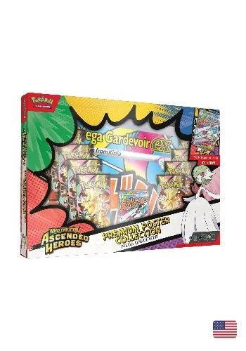 (ING) Caixa - Megaevolução - Heróis Excelsos - Coleção Pôster Premium - Mega Gardevoir