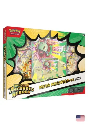 (ING) Caixa - Megaevolução - Heróis Excelsos - Mega Meganium ex Box