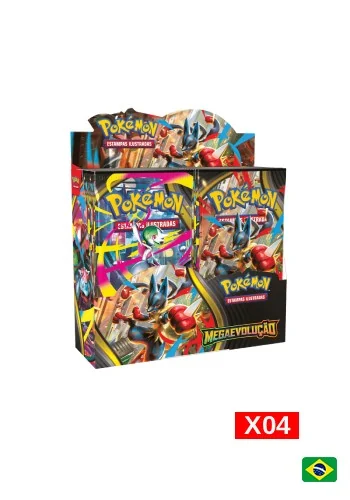 (PT-BR) Kit com 4 Caixa de Booster - Megaevolução 1 - Megaevolução