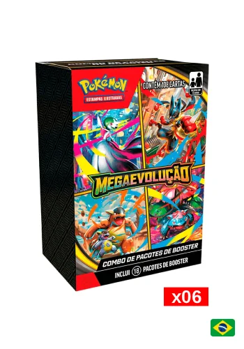 (PT-BR) Kit com 6 Combos de Pacotes - Megaevolução 1 - Megaevolução