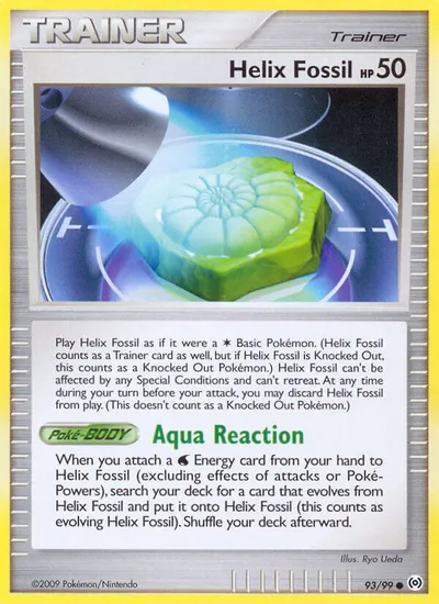 Helix Fossil - Arceus - ilustração de Ryo Ueda