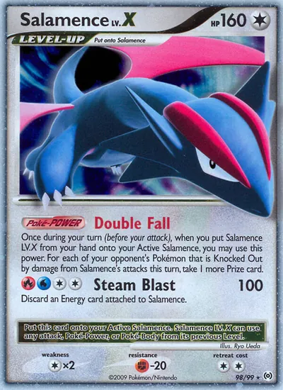 Salamence LV.X - Arceus - ilustração de Ryo Ueda