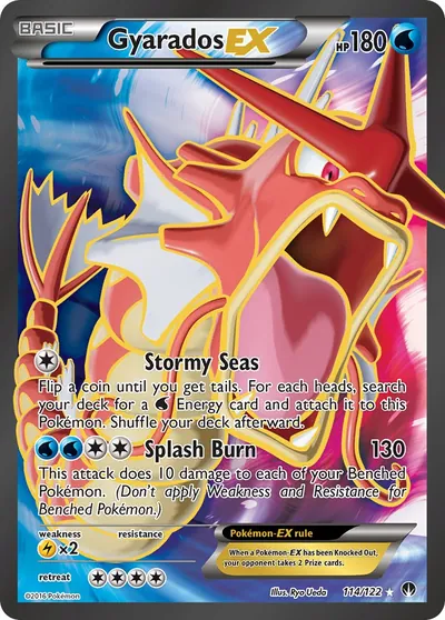 Gyarados-EX - Turbo Colisão - ilustração de Ryo Ueda