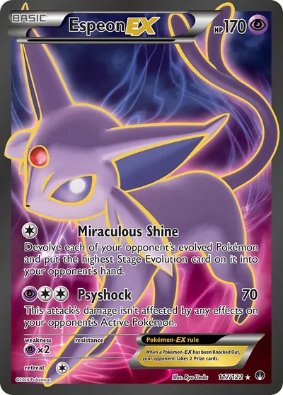 Espeon-EX - Turbo Colisão - ilustração de Ryo Ueda