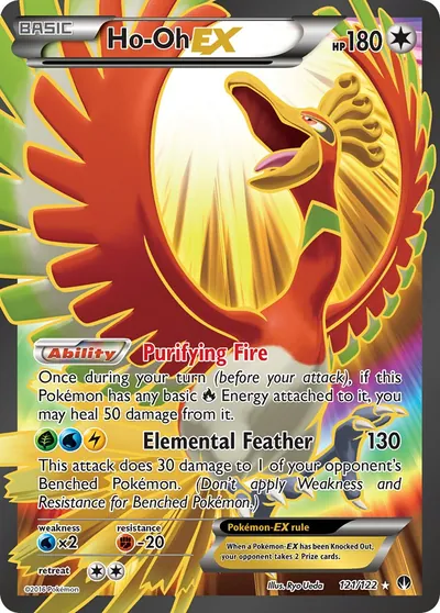 Ho-Oh-EX - Turbo Colisão - ilustração de Ryo Ueda