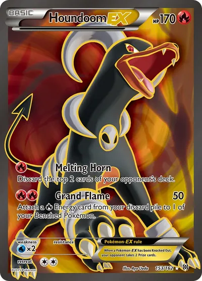 Houndoom-EX - Turbo Revolução - ilustração de Ryo Ueda