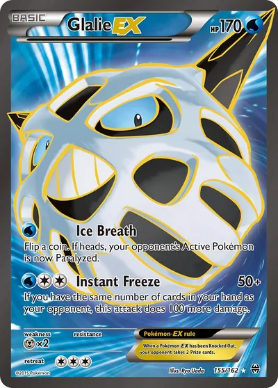 Glalie-EX - Turbo Revolução - ilustração de Ryo Ueda