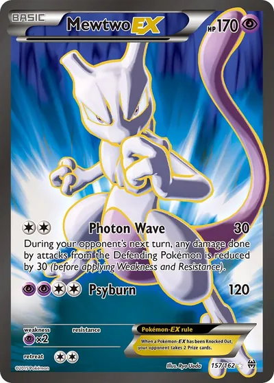 Mewtwo-EX - Turbo Revolução - ilustração de Ryo Ueda