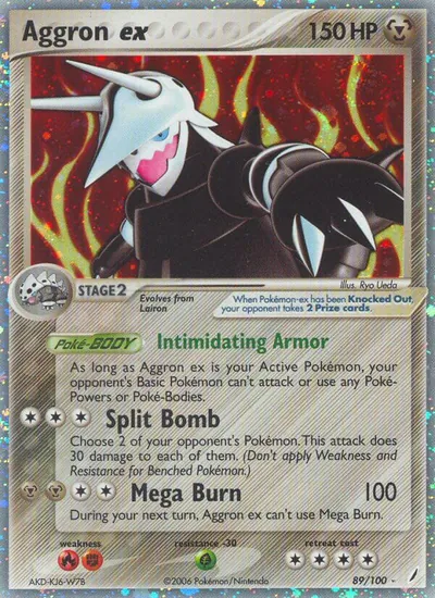 Aggron ex - Crystal Guardians - ilustração de Ryo Ueda