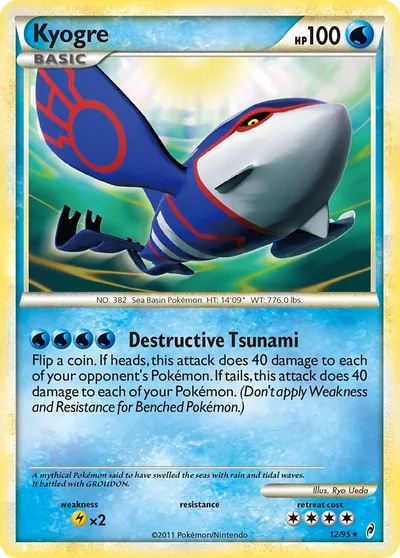 Kyogre - Chamado das Lendas - ilustração de Ryo Ueda