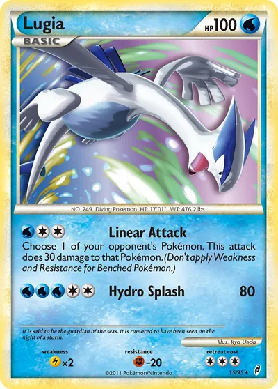 Lugia - Chamado das Lendas - ilustração de Ryo Ueda