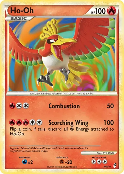 Ho-Oh - Chamado das Lendas - ilustração de Ryo Ueda