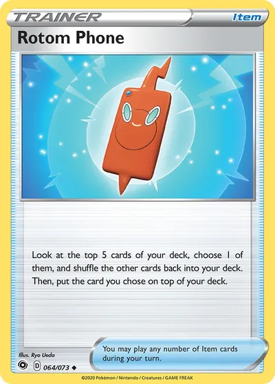 Rotom Fone - Caminho do Campeão - ilustração de Ryo Ueda