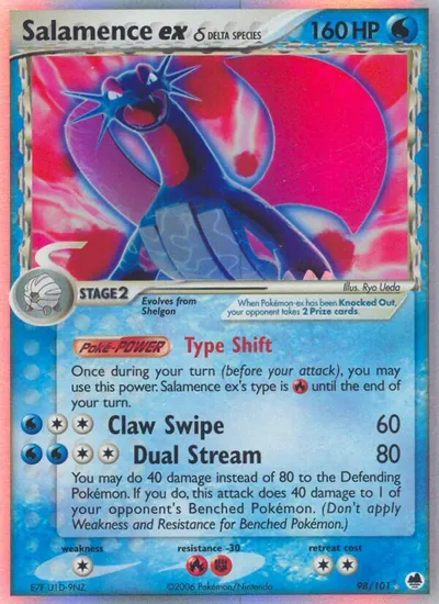 Salamence ex - Dragon Frontiers - ilustração de Ryo Ueda