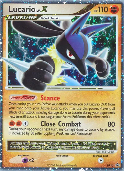 Lucario LV.X - Promos de Diamante e Pérola - ilustração de Ryo Ueda