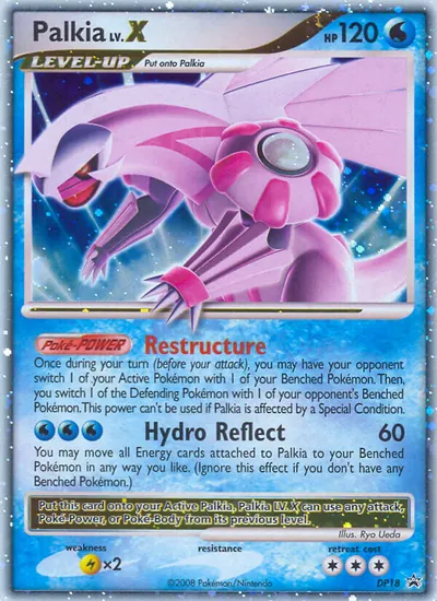 Palkia LV.X - Promos de Diamante e Pérola - ilustração de Ryo Ueda