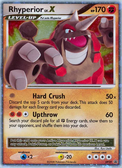 Rhyperior LV.X - Promos de Diamante e Pérola - ilustração de Ryo Ueda