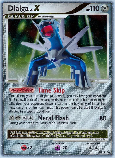 Dialga LV.X - Promos de Diamante e Pérola - ilustração de Ryo Ueda