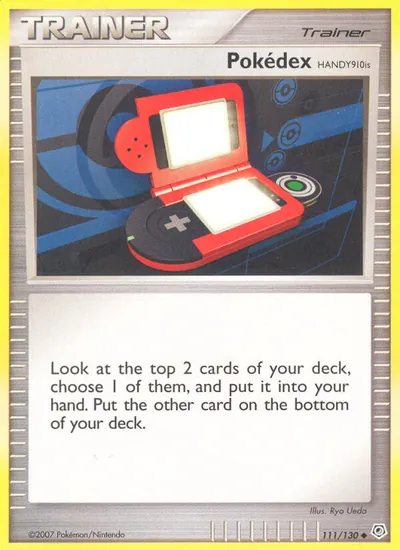 Pokédex Handy910is - Diamante & Pérola - ilustração de Ryo Ueda