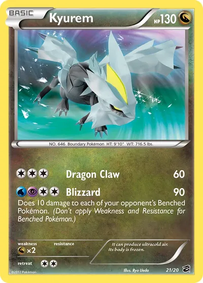 Kyurem - Cofre do Dragão - ilustração de Ryo Ueda
