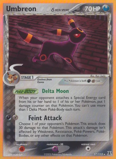 Umbreon - Delta Species - ilustração de Ryo Ueda