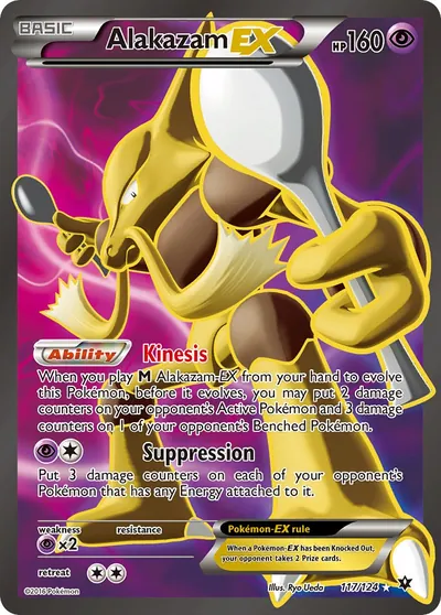 Alakazam-EX - Fusão de Destinos - ilustração de Ryo Ueda